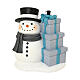 Base albero di Natale pupazzo di neve con regali 75 cm s1