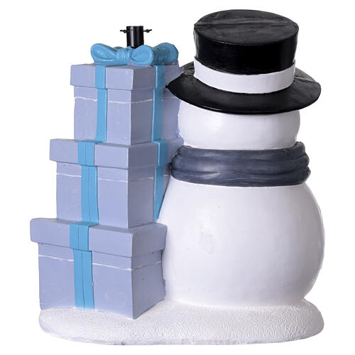 Base para árvore de Natal boneco de neve com presentes 75 cm 8