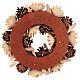 Christmas Garland Wood Decorations, Pine Cones, and Paper Pumpkin diam. 30 cm s5