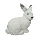 Conejito blanco decoración Navidad 30x15x30 cm s1