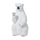 Orso polare in piedi glitter addobbo Natale 71x58x103 cm s1