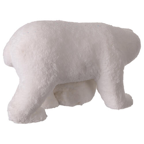 Polar bears, mum and cub, Christmas decoration, 9x20x11 in 6