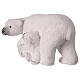 Polar bears, mum and cub, Christmas decoration, 9x20x11 in s4