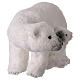Polar bears, mum and cub, Christmas decoration, 9x20x11 in s5