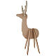 Renna ad incastro in legno chiaro 90 cm s2