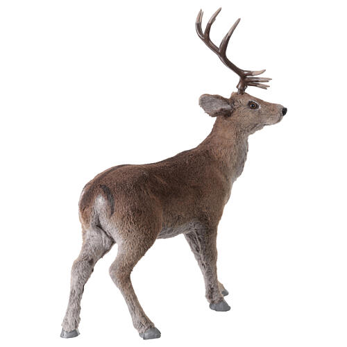 Deer Christmas statue, artificial fur, 12x22x26 in 5