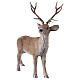 Cervo statua pelliccia artificiale Natale 30x55x65 cm s3