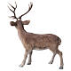 Cervo statua pelliccia artificiale Natale 30x55x65 cm s6