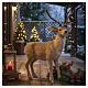 Deer Christmas Statue with Artificial Fur, 30x55x65 cm s2