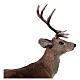 Deer Christmas Statue with Artificial Fur, 30x55x65 cm s4