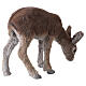 Deer grazing artificial fur Christmas statue, 15x40x32 cm s4