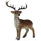 Cervo statua pelliccia artificiale Natale 15x27x35 cm s2
