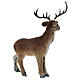 Cervo statua pelliccia artificiale Natale 15x27x35 cm s3