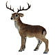 Artificial fur deer Christmas statue, 15x27x35 cm s1