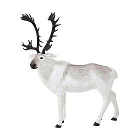 Cervo decorativo corna scure statua Natale 150x55x180 cm