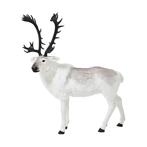 Cervo decorativo corna scure statua Natale 150x55x180 cm 1