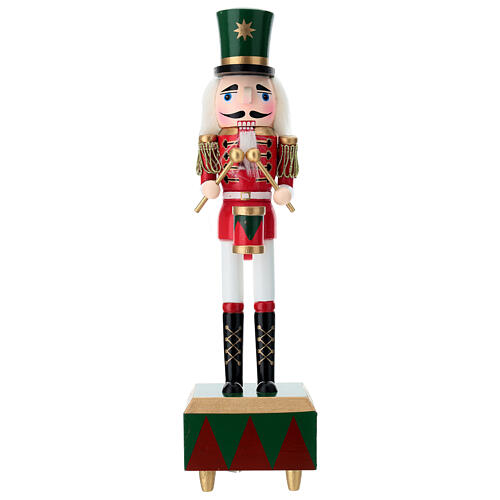 Pine wood nutcracker on 100% FSC mix base, 12 in 1