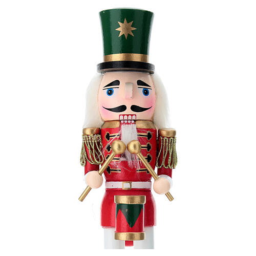 Pine wood nutcracker on 100% FSC mix base, 12 in 5