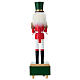 Pine wood nutcracker on 100% FSC mix base, 12 in s7