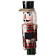 Pine Wood Nutcracker Checkered Outfit with Gift 100% FSC, 75 cm s4