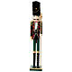 Nutcracker with checkered attire, 100% FSC pine wood, 24 in s1