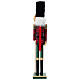 Nutcracker with checkered attire, 100% FSC pine wood, 24 in s7