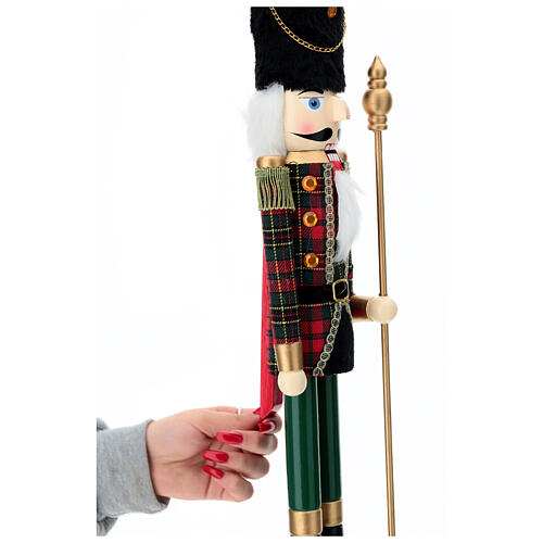 Checkered Jacket Pine Wood Nutcracker 100% FSC 60 cm 2