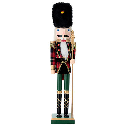 Pine Wood Nutcracker Checkered Jacket FSC 100% 40 cm 1