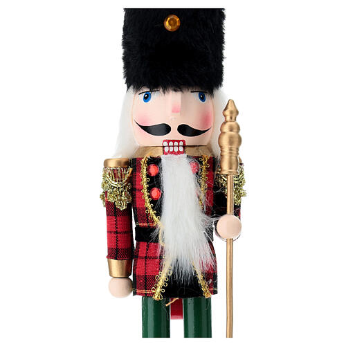 Checkered Jacket Pine Wood Nutcracker 100% FSC, 25 cm 5