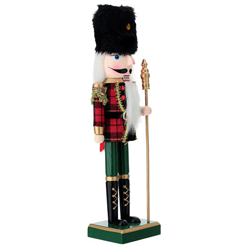 Checkered Jacket Pine Wood Nutcracker 100% FSC, 25 cm 6