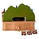 Town hall music box with train, beech wood, children's line s6