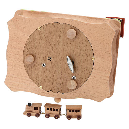 Carillon municipio con trenino legno di faggio linea bimbini 8