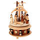 Spieluhr „Geburt Christi und Anbetung der Könige“ – aus bemaltem Holz, 20 cm, Kinderkollektion s1