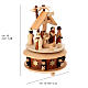 Nativity wooden music box, 8 in s3