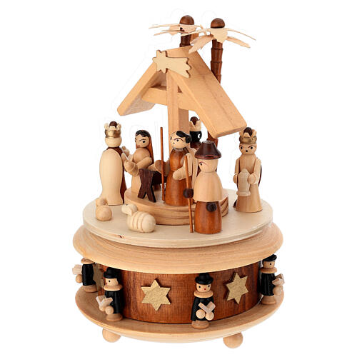 Carillon Nativité bois 20 cm ligne pour enfants 3