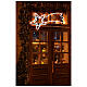 Cometa Natalizia con doppia stella a corrente LED bianco freddo int est 30x80 cm s2