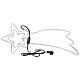 Cometa Natalizia con doppia stella a corrente LED bianco freddo int est 30x80 cm s4