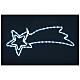 Christmas Comet with Double LED Cold White Star for Indoor/Outdoor 30x80 cm s1
