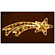 Sternschnuppe, doppelt, 120 × 40 cm, 316 LEDs warmweiß, festes Licht, innen/außen s1
