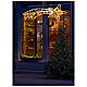 Stella cometa doppia natalizia int est LED bianco caldo 120x40 cm a corrente s2