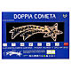 Stella cometa doppia natalizia int est LED bianco caldo 120x40 cm a corrente s4