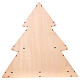Christmas village, wooden LED illuminated tree, 17x17x3 in, battery operated s6