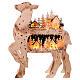 Villaggio Natalizio renna a batteria 70x45x10 cm LED legno s1