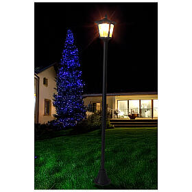 Lampione Icaro per esterno regolabile 75-175 cm LED bianco caldo ad energia solare