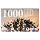 Luzes Natal 1000 LEDs branco quente âmbar exterior interior 220V s4