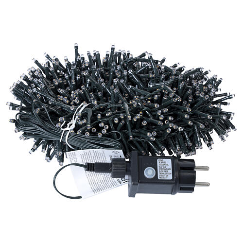 Lichterkette warmweiß–bernstein – 30 m, 1500 LED, 220 V, innen/außen 6