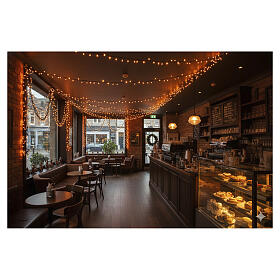 Christmas lights: 1500 warm white amber LEDs, 220V, indoor/outdoor