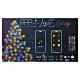 Smart light chain with 800 RGB LEDs, remote control, app and music, indoor/outdoor, 130 ft, BLACK CABLE s14