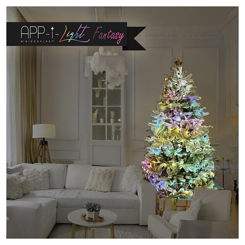 Smart 800 LED RGB Light Chain with Remote Control, App, Music 40m Indoor-Outdoor 6