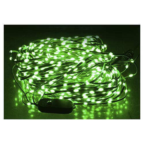 Cadena luminosa 1200 led inteligente con control remoto y aplicación int-ext 48 m CABLE NEGRO 11